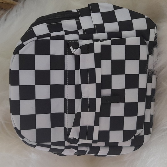 Mini Black and white checkerd backpack - Picture 2 of 5